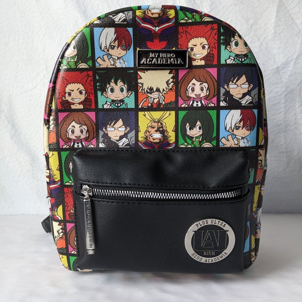 My Hero Academia Bag Chibi Grid Mini Backpack